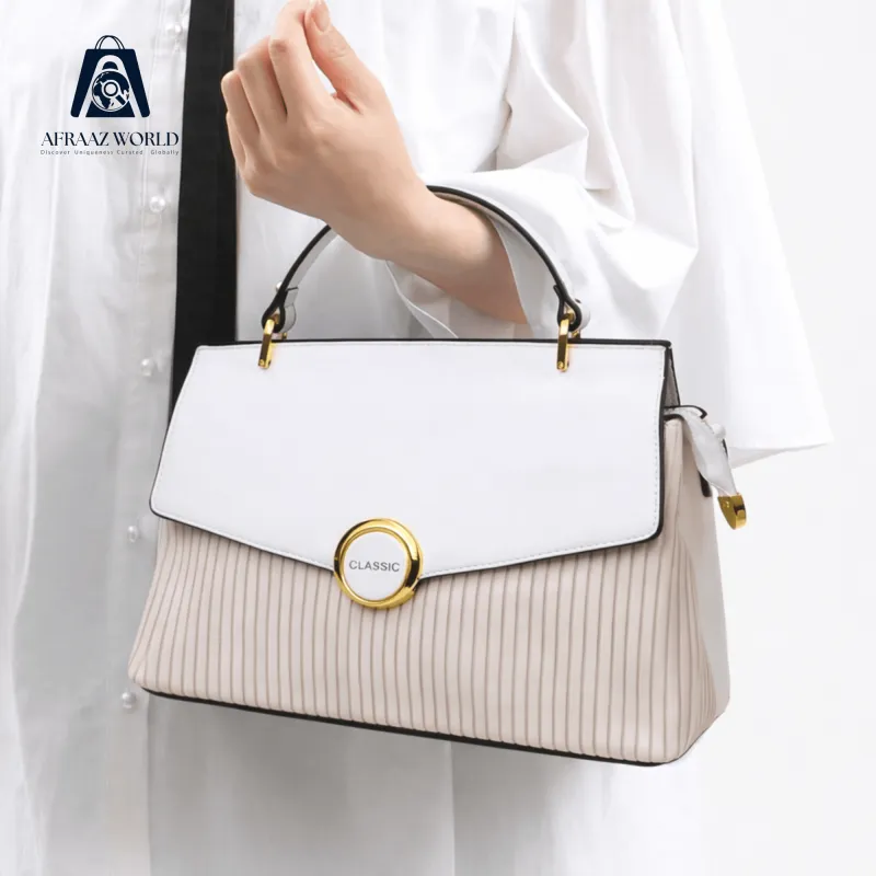 Elegance Aura Pleated Handbag