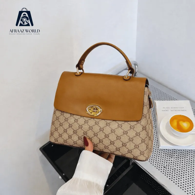 Vintage Luxe Monogram Handbag