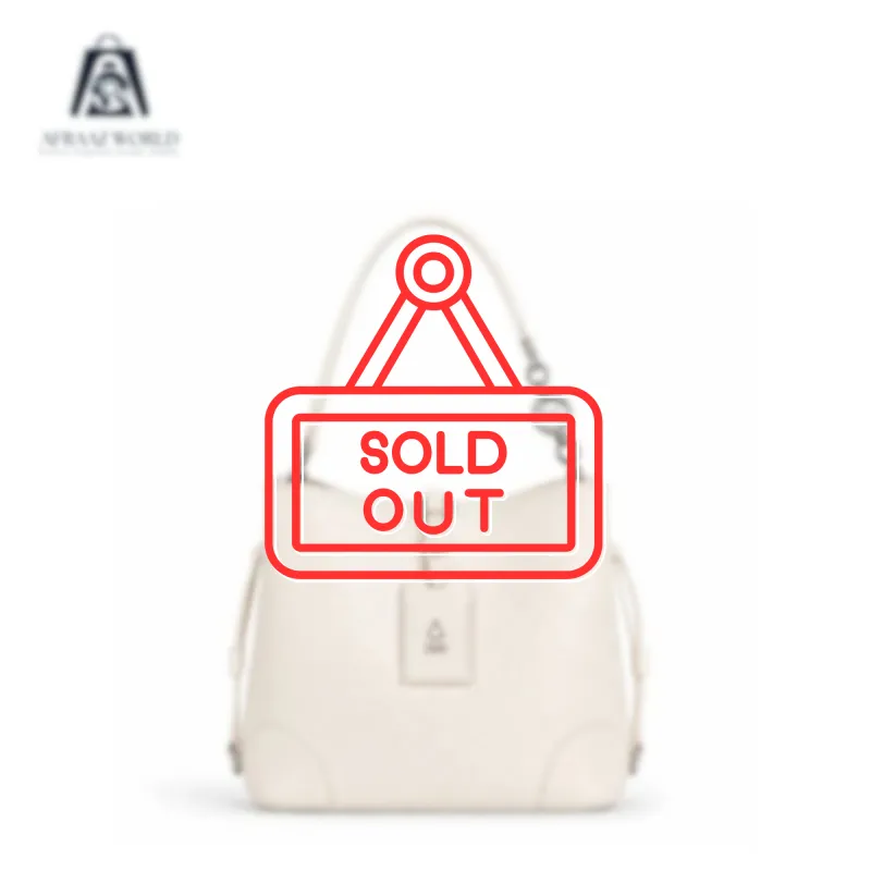 Ivory Luxe Monogram Shoulder Bag