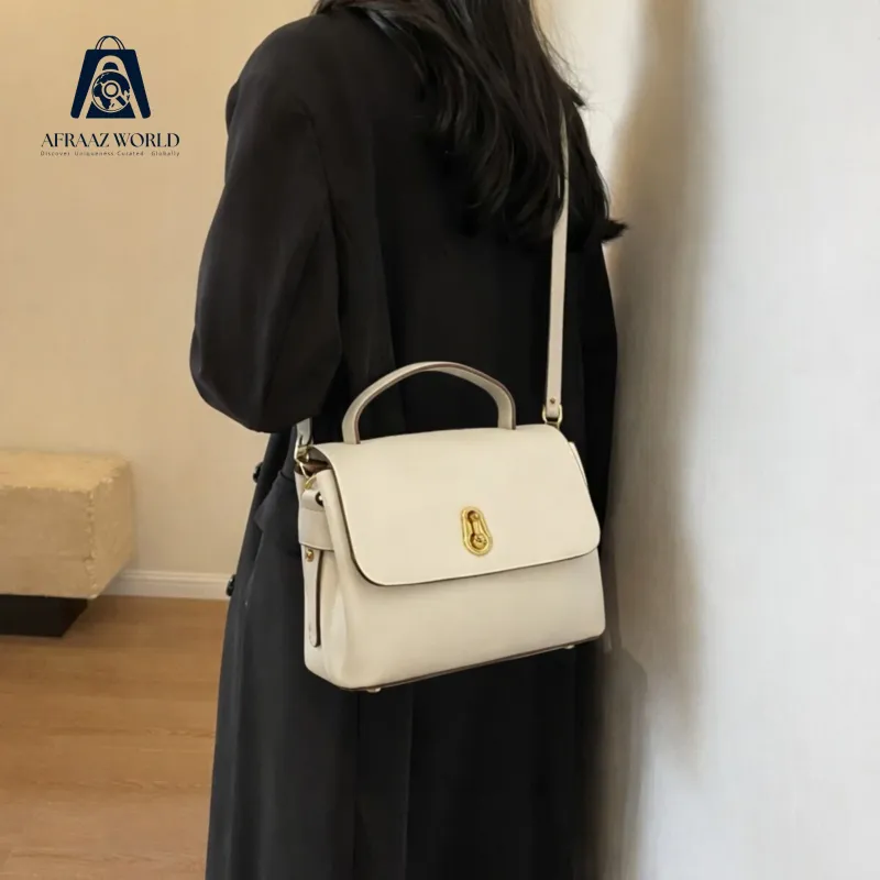 Premium Elegant Handbag for Women – Stylish Top Handle Bag with Detachable Strap | Daily & Office Use