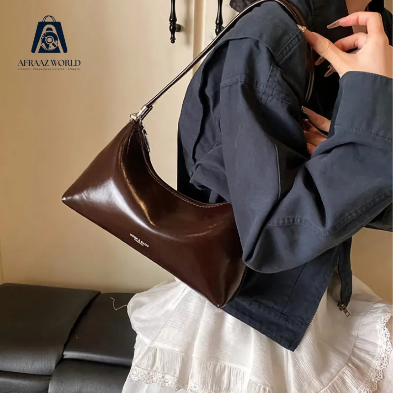 Elegant Luxury Chocolate Brown Handbag for Women