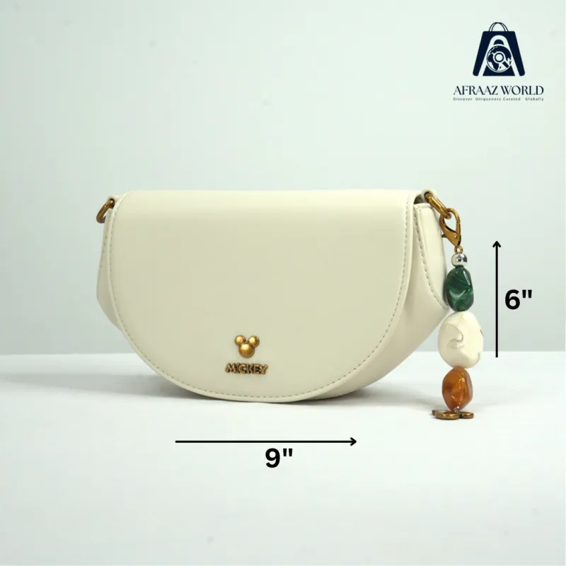 High Quality pestal  Green Mini Crossbody Bag with Beaded Charm – Afraaz World
