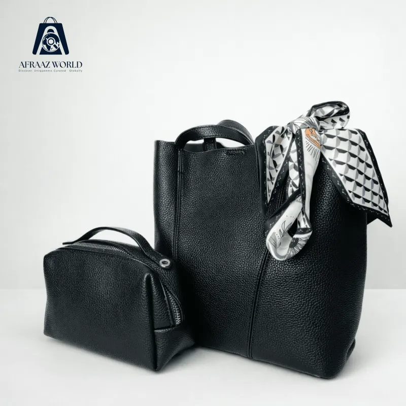 Urban Luxe Tote bag with pouch