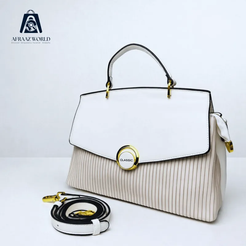 Elegance Aura Pleated Handbag
