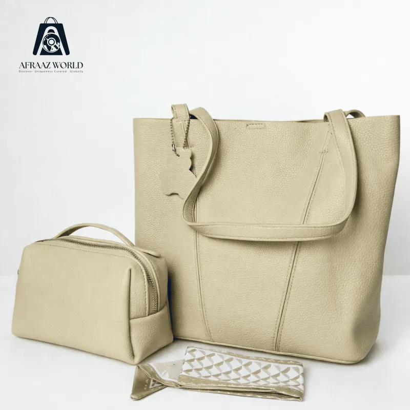 Urban Luxe Tote bag with pouch