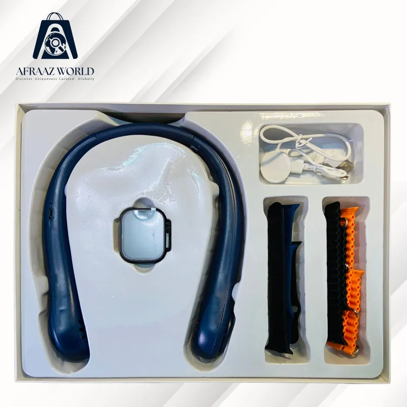 Neck Fan with Smart watch