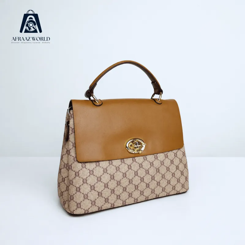 Vintage Luxe Monogram Handbag