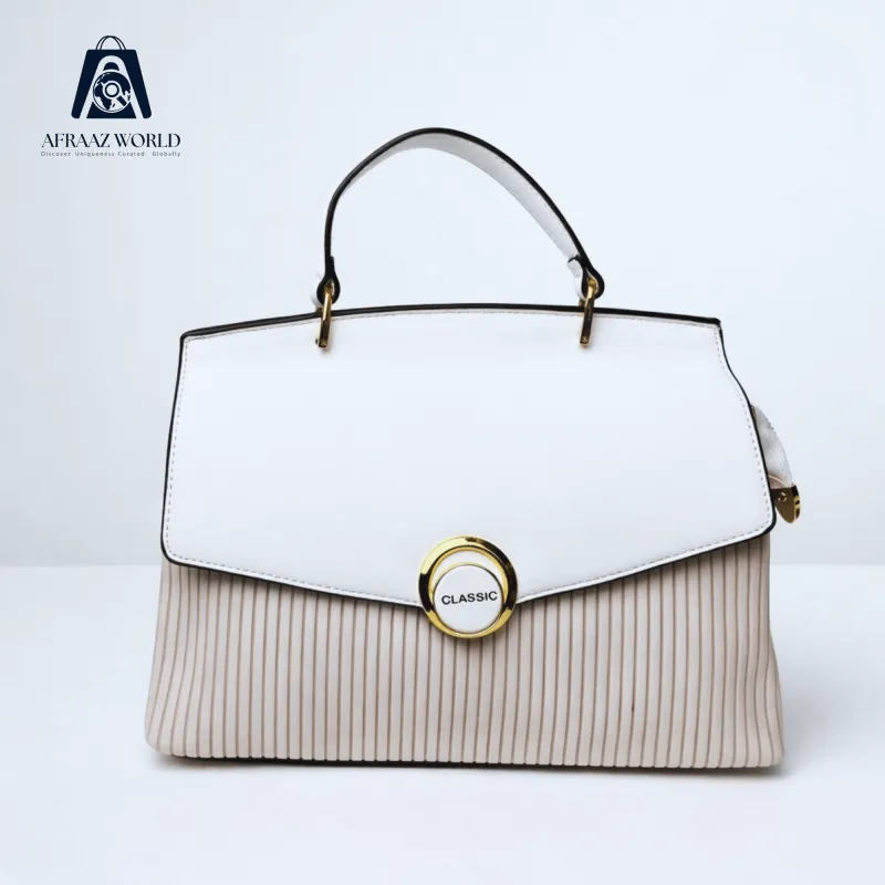 Elegance Aura Pleated Handbag